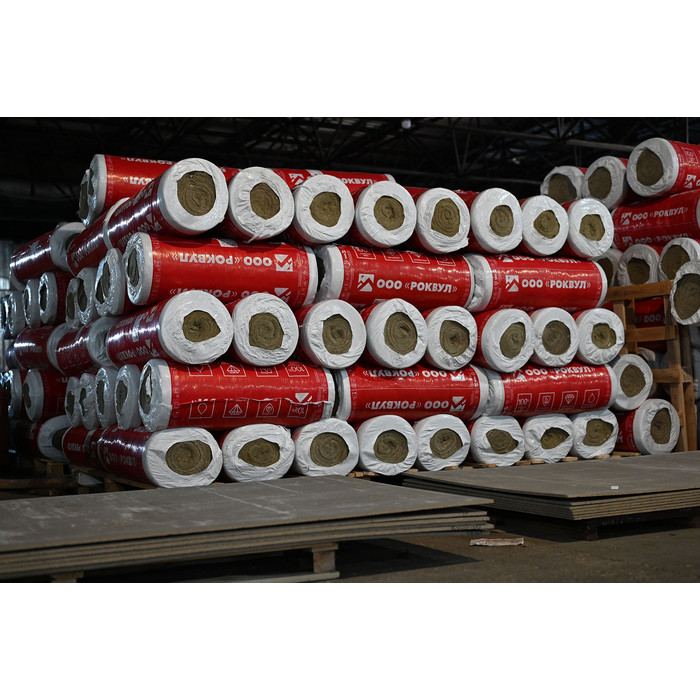 Цилиндры навивные кашированные фольгой ROCKWOOL 100 100х194